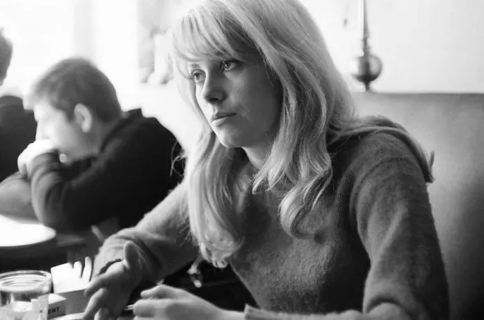 Framed Print : Catherine Deneuve, french actress in UK filming 1965 British psychological horror Framed Print : Catherine Deneuve, french actress in UK filming 1965 British psychological horror