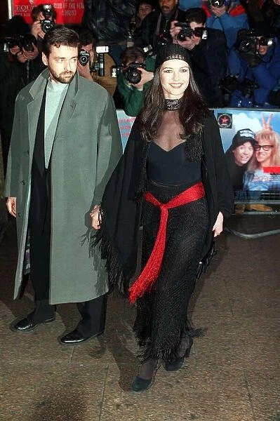 Catherine Zeta Jones Actress with Angus MacFayden at the film premiere of Waynes