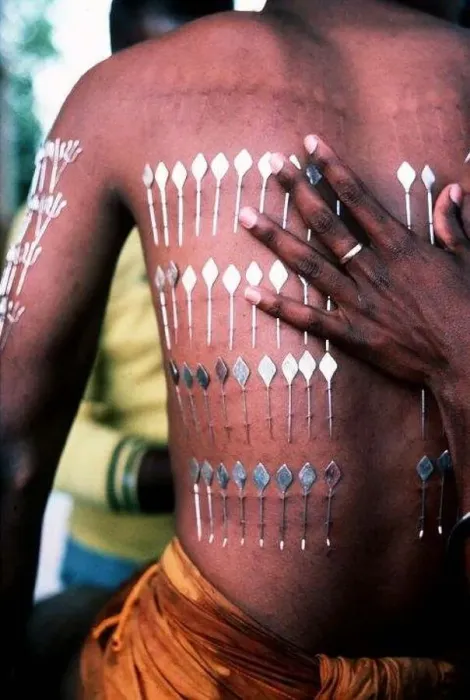  : Cavadee festival a man with his body pierced