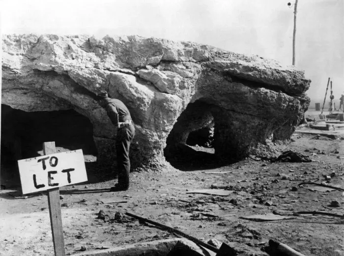 Framed Print : Caves at Tobruk, where British Troops lived during the seige Framed Print : Caves at Tobruk, where British Troops lived during the seige