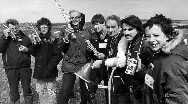 CB radio gathering in South Shields. Pictured, a group of CB Thames monitors who today