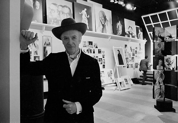 Cecil Beaton, photographer and artist, at his exhibition October 1968