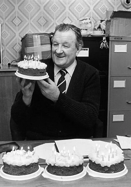 Celebrations for Liverpool manager Bob Paisley as he celebrates completing 43 years at