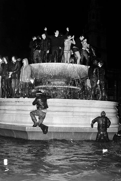 Celebrations in LondonIs Trafalgar square as the New Year arrived