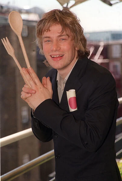 Celebrity Chef Jamie Oliver, May 1999 launching The City