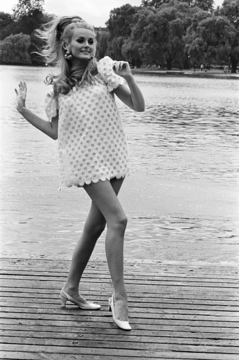 Framed Print : Celeste Yarnall, American actress, The Boating Lake, Regents Park, London Framed Print : Celeste Yarnall, American actress, The Boating Lake, Regents Park, London
