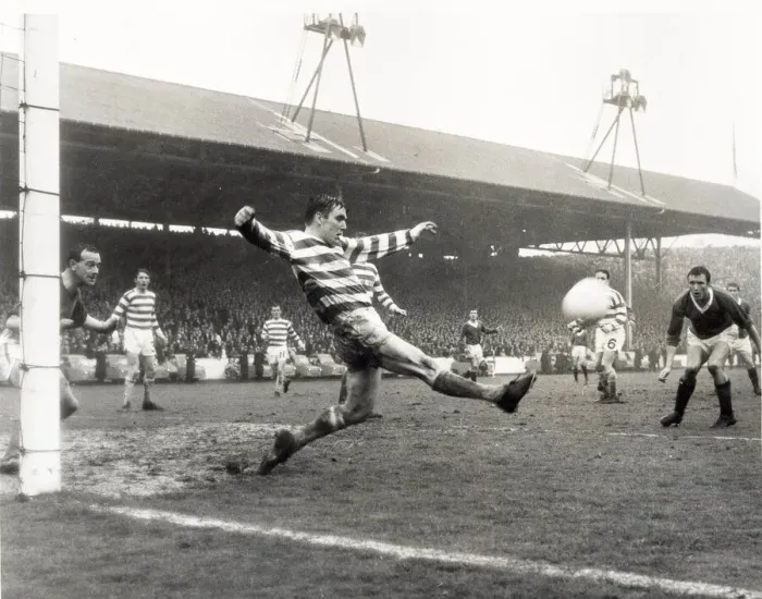Framed Print : Celtic bobby murdoch clears desperately at the end of the game circa 1967 Framed Print : Celtic bobby murdoch clears desperately at the end of the game circa 1967