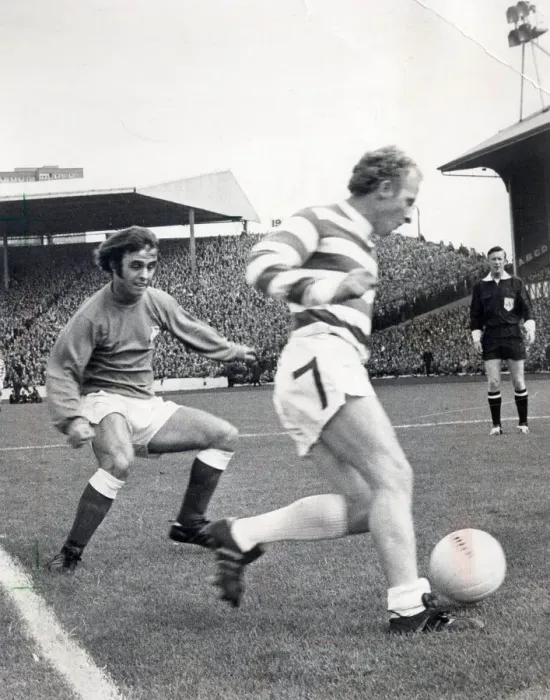 Framed Print : celtic fc jimmy johnstone takes on rangers player tommy mclean 1971 Celtic Framed Print : celtic fc jimmy johnstone takes on rangers player tommy mclean 1971 Celtic