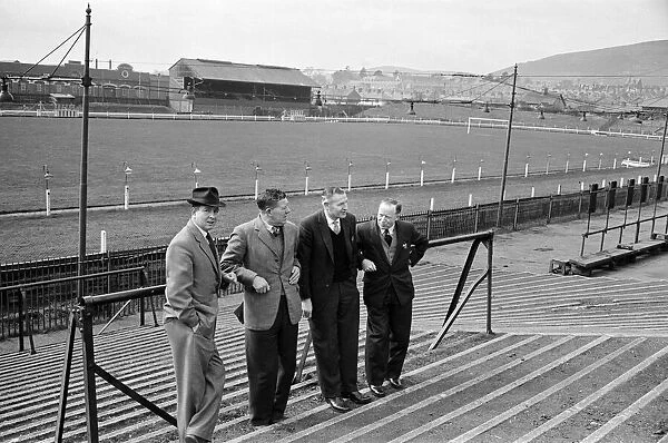 Former Celtic football players visit their former grounds. 26th March 1961