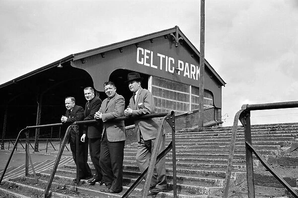 Former Celtic football players visit their former grounds. 26th March 1961