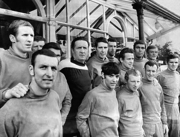 Celtic football team players pictured outside the Cairn Hotel in Harrogate 7th August