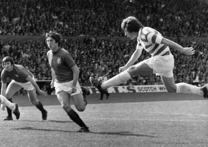 Framed Print : Celtic v Glasgow Rangers league match at Celtic Park September 1976 Framed Print : Celtic v Glasgow Rangers league match at Celtic Park September 1976