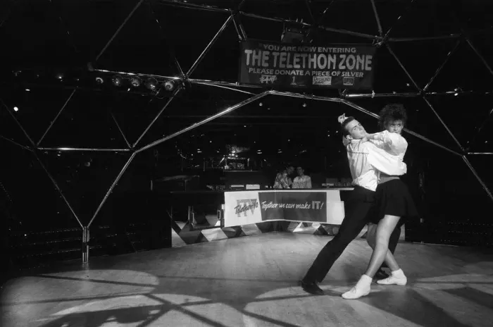 Framed Print : Champion Jane Mytton from Kings Norton dancing at the Dome Nightclub. 20th March 1990 Framed Print : Champion Jane Mytton from Kings Norton dancing at the Dome Nightclub. 20th March 1990