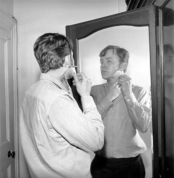Champions actor William (Bill) Gaunt seen here at home. 1966 A972