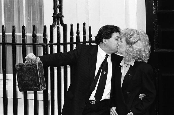 The Chancellor of the Exchequer, Nigel Lawson, and his wife Therese