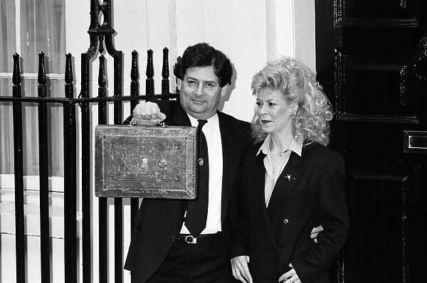 The Chancellor of the Exchequer, Nigel Lawson, and his wife Therese