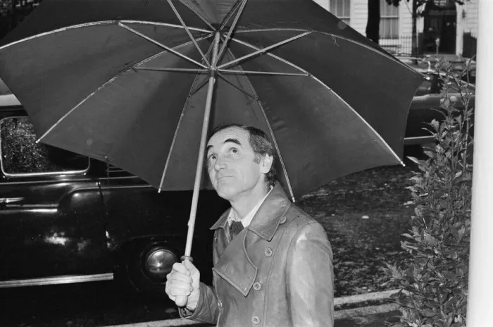 Framed Print : Charles Aznavour, whose record She'was a smash hit in 1974 flew into London