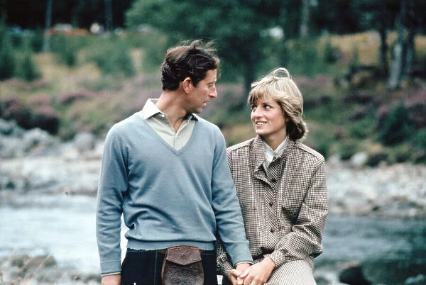Charles and Diana Happy and in love at Balmoral after their honeymoon, 19th August 1981
