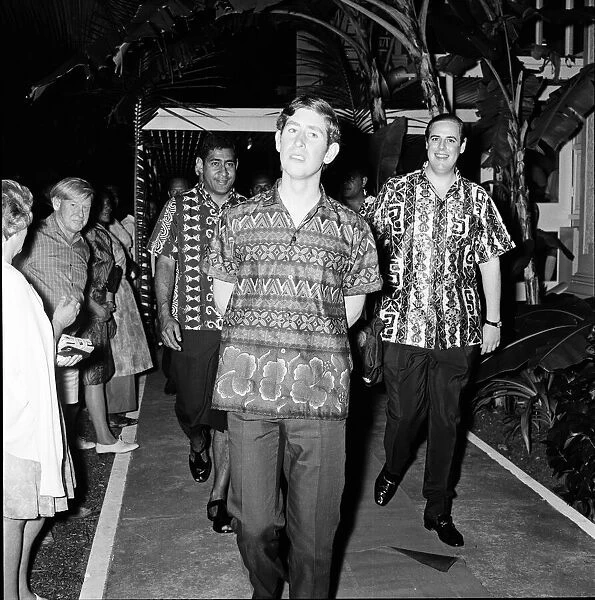 Charles, Prince of Wales, celebrates independence day in Fiji. 10th October 1970