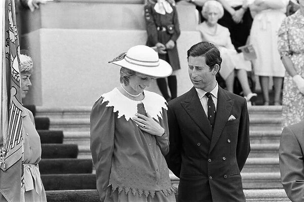 Charles, Prince of Wales and Diana, Princess of Wales in Edmonton, Canada. 29th June 1983