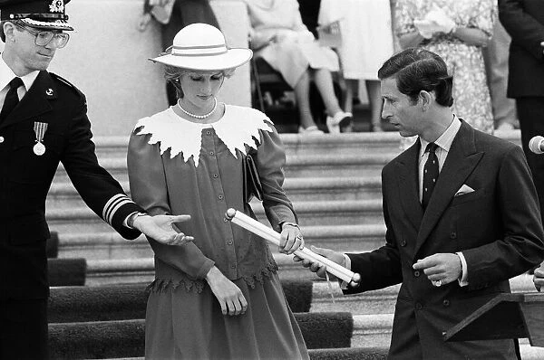 Charles, Prince of Wales and Diana, Princess of Wales in Edmonton, Canada. 29th June 1983