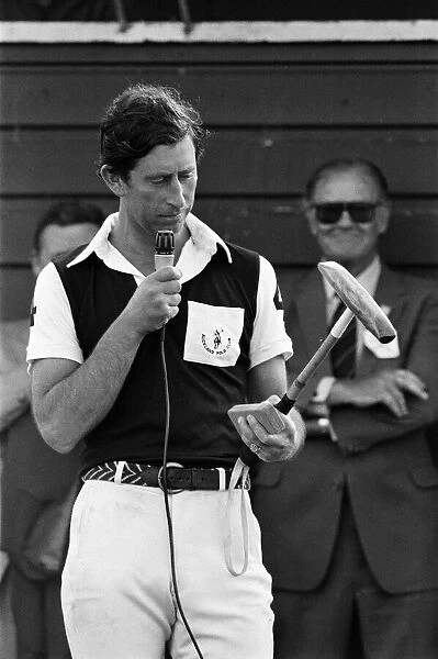 Charles, Prince of Wales playing polo during his visit to Auckland, New Zealand