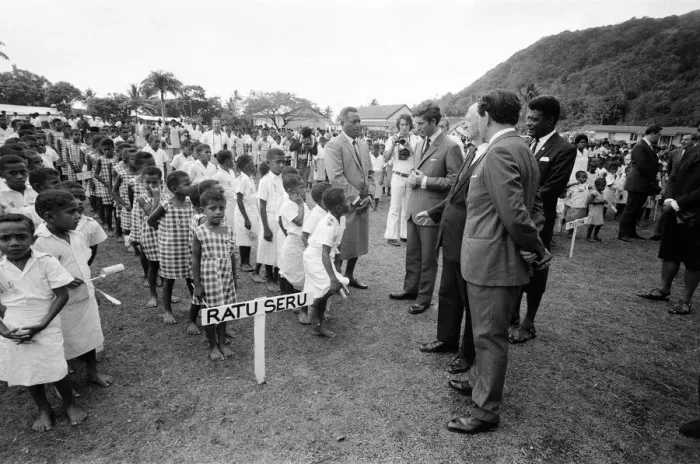 Framed Print : Charles, Prince of Wales, visits Levuka Island, Fiji. 11th October 1970 Framed Print : Charles, Prince of Wales, visits Levuka Island, Fiji. 11th October 1970