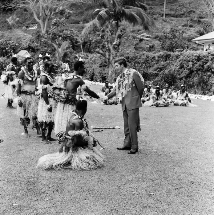 Framed Print : Charles, Prince of Wales, visits Levuka Island, Fiji. 11th October 1970 Framed Print : Charles, Prince of Wales, visits Levuka Island, Fiji. 11th October 1970