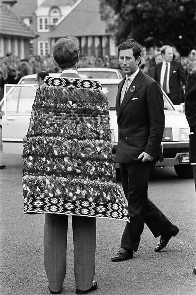 Charles, Prince of Wales visits New Zealand. April 1983