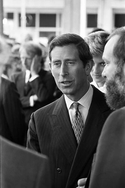 Charles, Prince of Wales visits Wythenshawe, Greater Manchester. 27th August 1985