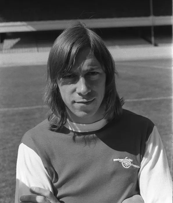 Framed Print : Charlie George football player for Arsenal August 1972