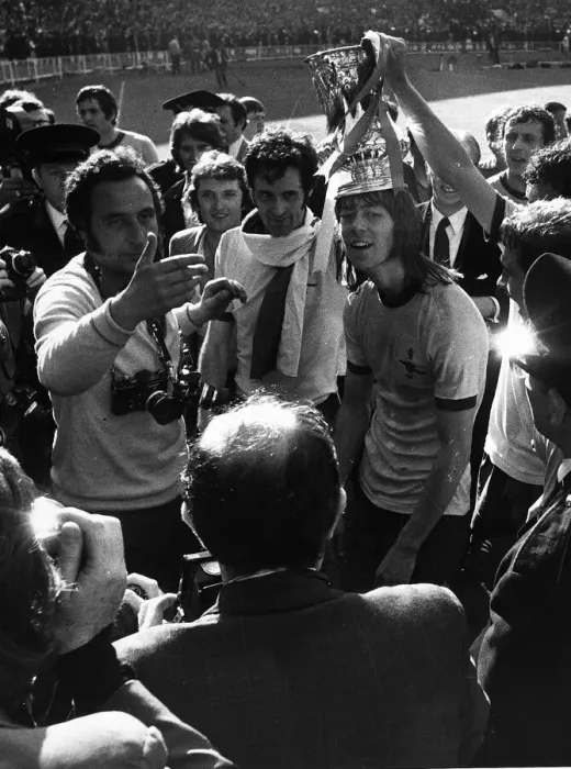 Framed Print : Charlie George winning goal scorer for Arsenal in 1971 FA Cup final with George Framed Print : Charlie George winning goal scorer for Arsenal in 1971 FA Cup final with George