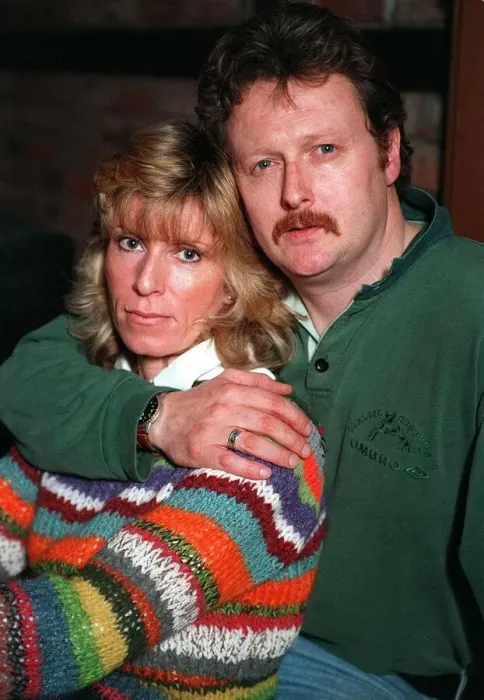 Framed Print : Charlie Lawson Actor with his girlfriend Ellie Bond makeup artist Framed Print : Charlie Lawson Actor with his girlfriend Ellie Bond makeup artist