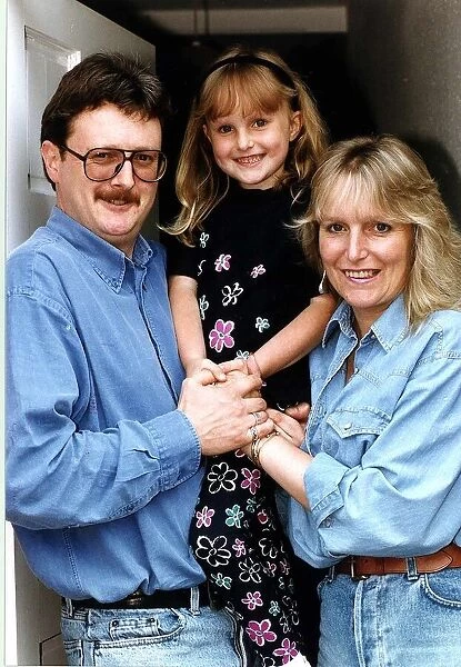 Charlie Lawson Actor with his wife Susie and daughter Laurie at their home in Stratford