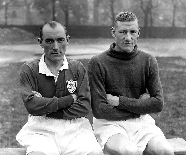 Charlie Preedy and Charlie Jones Arsenal Footballers 1930