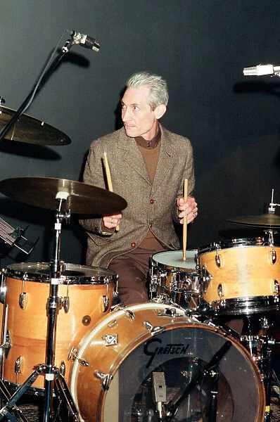 Charlie Watts, The Rolling Stones drummer, at Ronnie Scott s