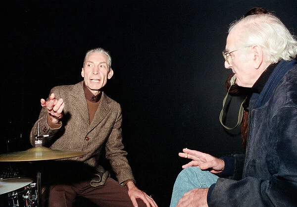 Charlie Watts, The Rolling Stones drummer (left), at Ronnie Scott s