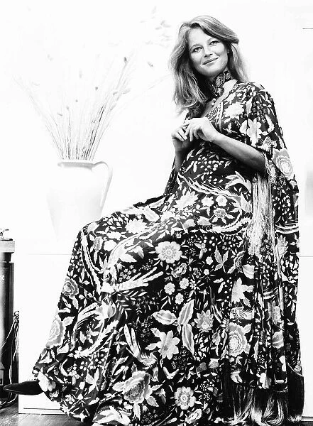 Charlotte Rampling - August 1972 an expectant mother relaxing at her London home