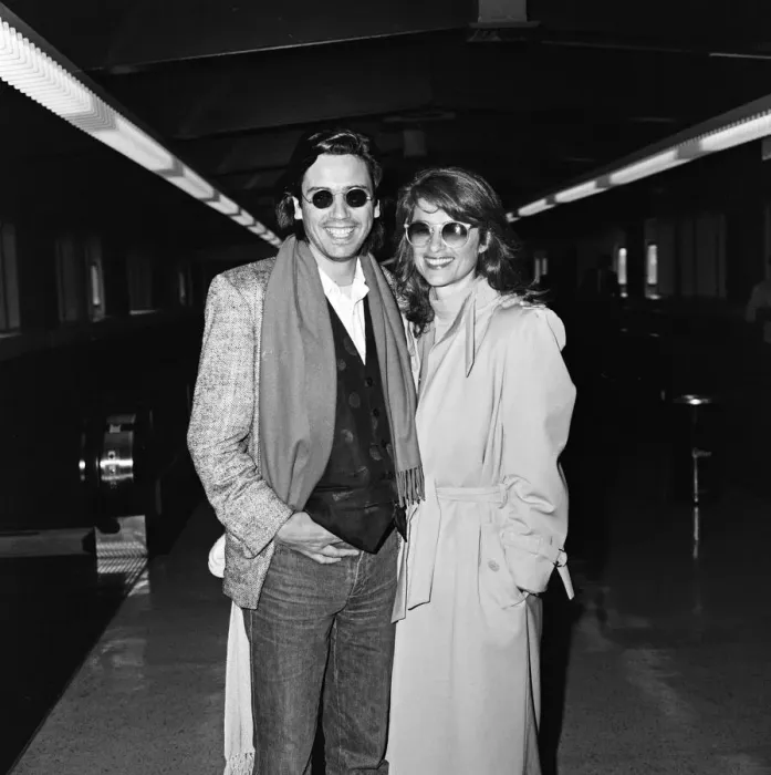 Framed Print : Charlotte Rampling and her husband Jean-Michel Jarre arriving at Heathrow Airport Framed Print : Charlotte Rampling and her husband Jean-Michel Jarre arriving at Heathrow Airport