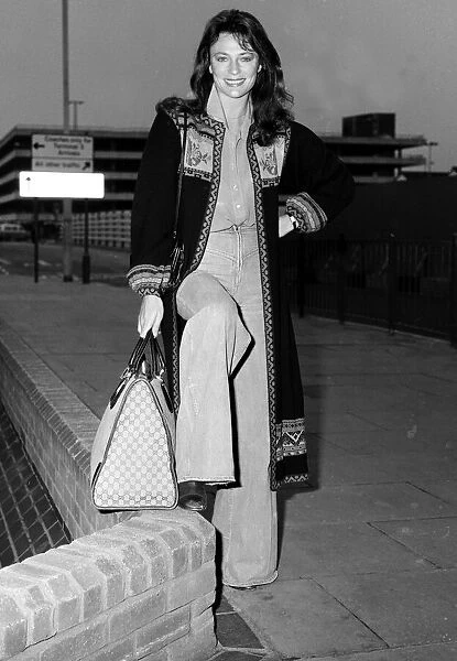 Charlotte Rampling seen here at London Airport 16th April 1976 Local Caption