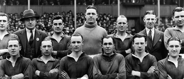 Charlton Athletic football team line up for a team photograph 1931 - 1932 season