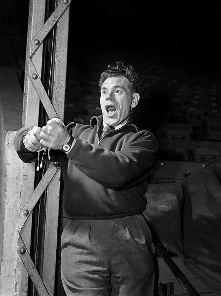 Charlton Athletic trainer Jimmy Trotter. 20th November 1952