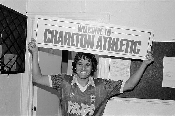 Charlton Athletics new Danish international signing Allan Simonsen pictured holding