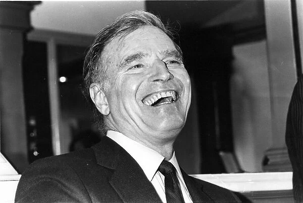 Charlton Heston during a press interview at Theatre Royal