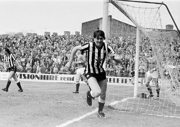 Charlton v. Newcastle. 6th April 1984. Chris Waddle scores for Newcastle