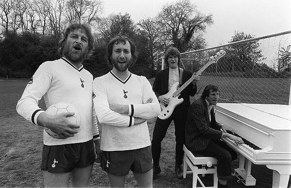 Chas and Dave help Tottenham Hotspur record a song 1982 accompanied by Glenn Hoddle
