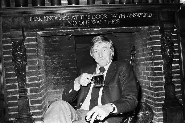 Chat show host Michael Parkinson. 19th April 1983