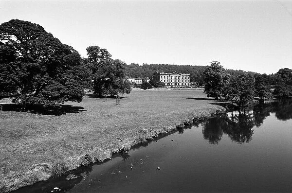 Chatsworth House, Derbyshire. 30th June 1976