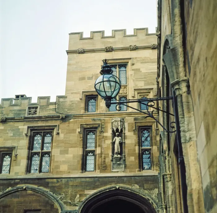Framed Print : Chaucers rooms, Christ College, Oxford University, Oxfordshire, January 1972 Framed Print : Chaucers rooms, Christ College, Oxford University, Oxfordshire, January 1972