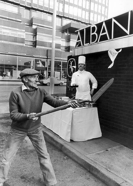 Chef Frank Boggie of the Albany Hotel, Glasgow, Scotland